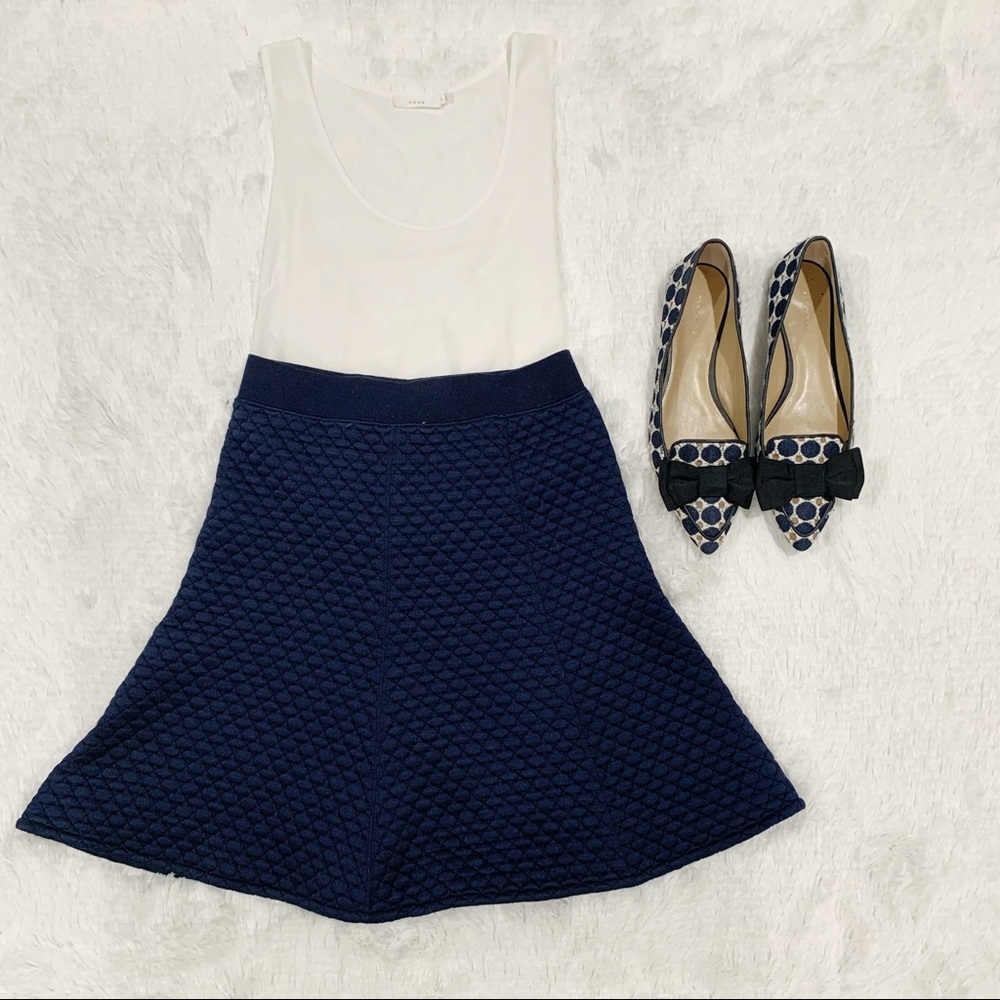 Navy UNIQLO A-Line Skirt